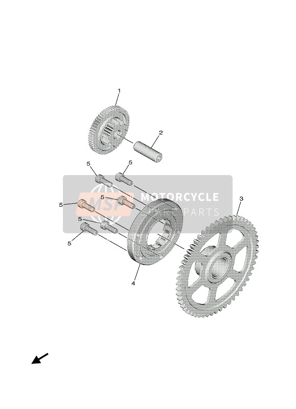 Yamaha TRICITY 300 2020 Starter 2 voor een 2020 Yamaha TRICITY 300